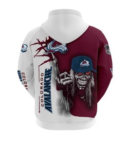 Colorado Avalanche Ultra Death 3D Graphic Hoodie - Halloween Gifts For Men With 3D Print Hoodies