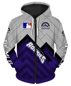 Colorado Rockies Flame Balls 3D Zip Hoodie - Gifts For Fans With All Over Print Zip Up Hoodies Men 