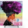 Colorful African American Stall Shower Curtain