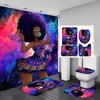 Colorful African American Women Shower Curtain - Waterproof Bathroom Decor