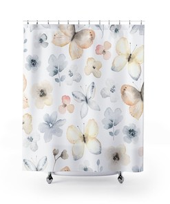 Colorful And Dreamy Butterfly Dreams Shower Curtain For Bathroom Decor