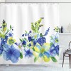 Colorful And Playful Floral Shower Curtain For A Cheerful Bathroom