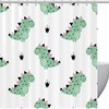 Colorful And Unique Dinosaur Shower Curtain Set
