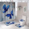 Colorful And Vibrant Shower Curtains With Butterfly Designs - Perfect For Fun Bathroom Decor