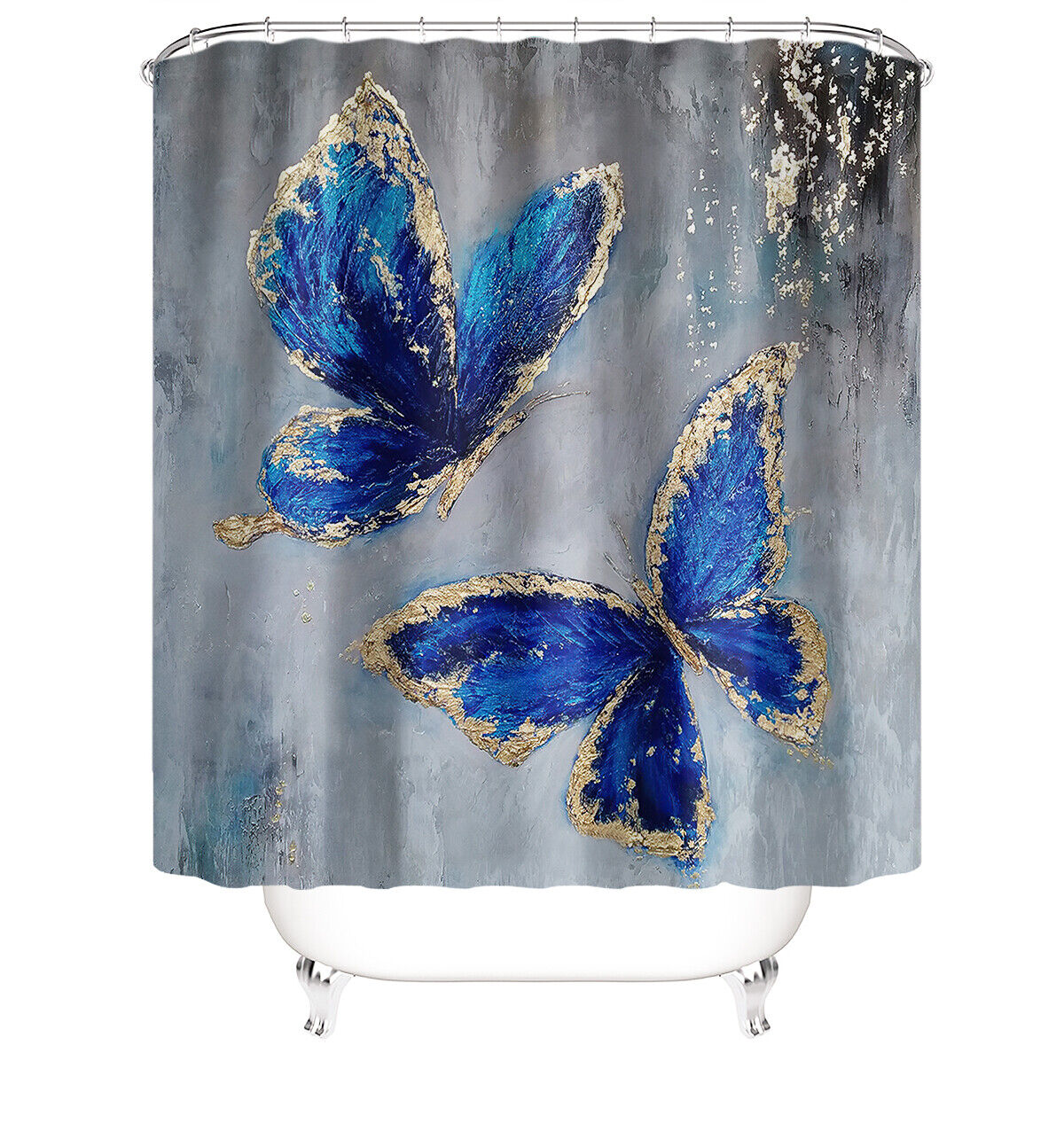 Colorful And Vibrant Shower Curtains With Butterfly Designs - Perfect For Fun Bathroom Decor - Image 2