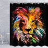 Colorful Animals Graphic Waterproof Shower Curtain