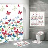 Colorful Butterfly Shower Curtain For Beautiful Bathroom Decor