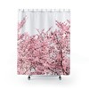 Colorful Cherry Blossom Shower Curtain For Beautiful And Trendy Bathroom Decor