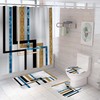 Colorful Contemporary Shower Curtain for Modern Bathrooms
