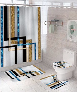 Colorful Contemporary Shower Curtain for Modern Bathrooms