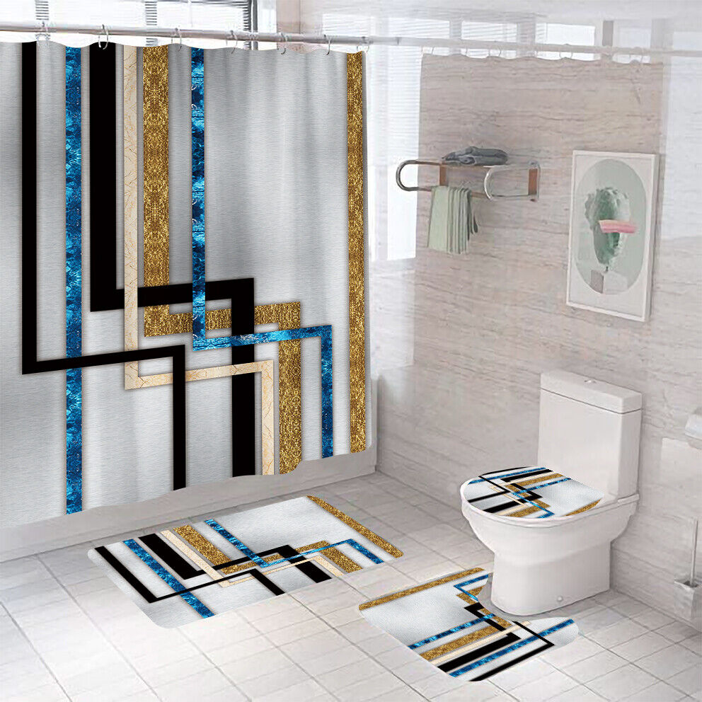 Colorful Contemporary Shower Curtain for Modern Bathrooms