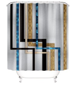 Colorful Contemporary Shower Curtain for Modern Bathrooms