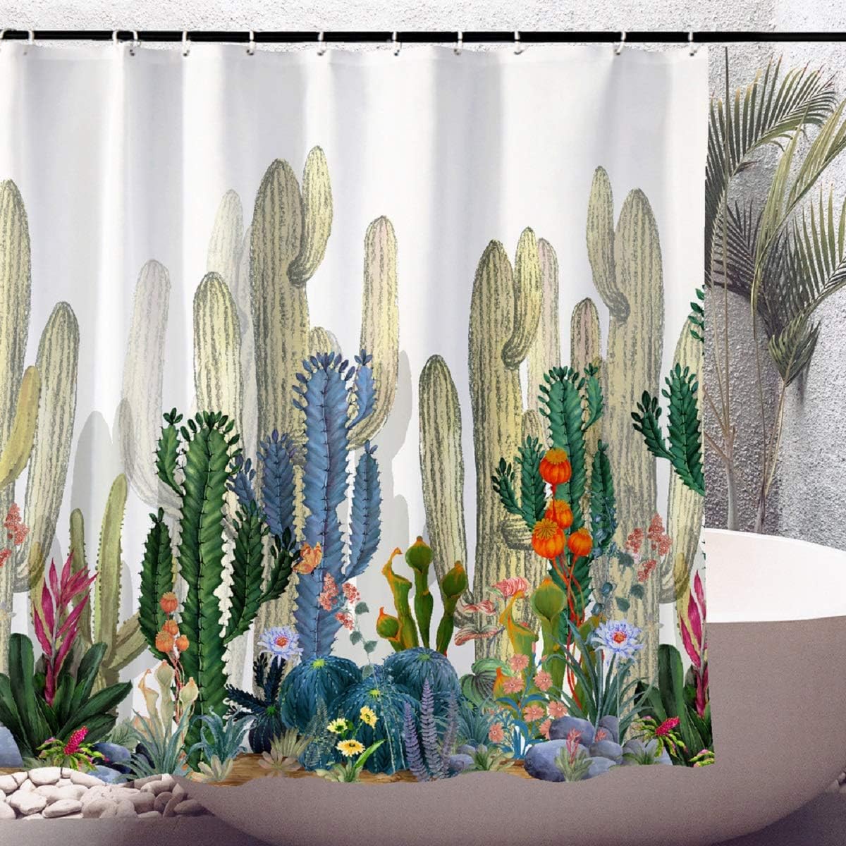 Colorful Creative Patterns Standard Size Shower Curtain - Fall Bathroom Fabric by WC WAH CHUN