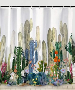 Colorful Creative Patterns Standard Size Shower Curtain - Fall Bathroom Fabric by WC WAH CHUN
