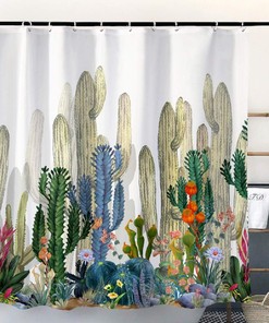 Colorful Creative Patterns Standard Size Shower Curtain - Fall Bathroom Fabric by WC WAH CHUN