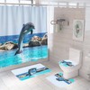 Colorful Dolphin Shower Curtain