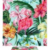 Colorful Flamingo Tropical Pattern Shower Curtain For A Relaxing Bathroom