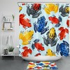 Colorful Funny Frog Shower Curtain - Cute Animal Bathroom Decor