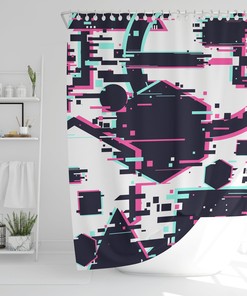 Colorful Gaming Video Game Shower Curtain - A Funky Addition To Your Bathroom