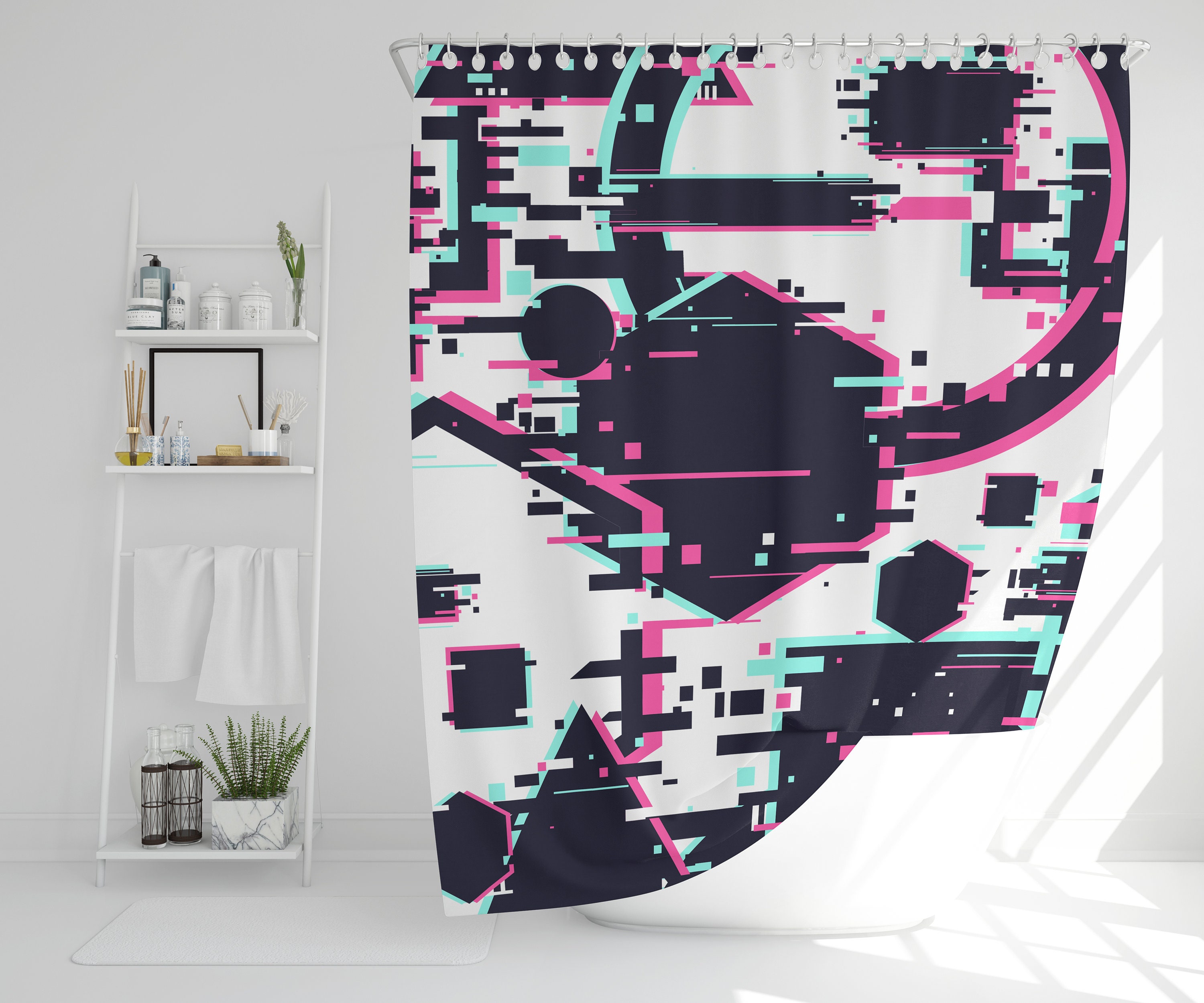 Colorful Gaming Video Game Shower Curtain - A Funky Addition To Your Bathroom