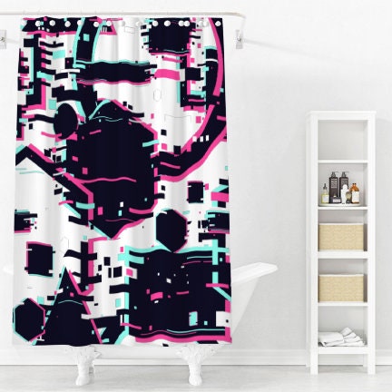 Colorful Gaming Video Game Shower Curtain - A Funky Addition To Your Bathroom