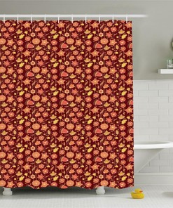 Colorful Garden Flowers Fabric Shower Curtain, Wonderful Addition To Any Bathroom Decor