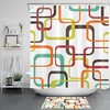 Colorful Geometric Modern Art Shower Curtain For Vibrant Bathroom Style
