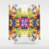 Colorful Geometric Pattern Decorative Shower Curtain Perfect For Modern Bathrooms