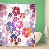 Colorful Hawaiian Flower Pattern Shower Curtain