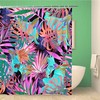 Colorful Hawaiian Tropical Plant and Leaves Shower Curtain
