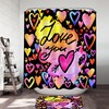 Colorful Hearts Shower Curtain for Love You - Unique Shower Curtains
