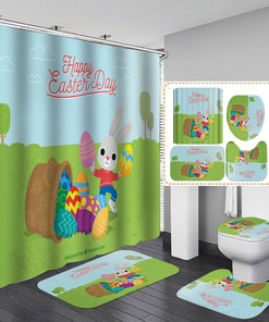 Colorful Highland Cow Grassland Shower Curtain Fun And Whimsical Bathroom Accessory 