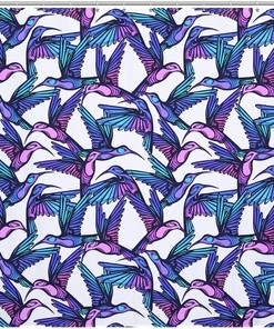 Colorful Hummingbirds Print Shower Curtain For Cheerful Bathroom Decor