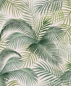 Colorful Jungle Leaves Shower Curtain Set for Decorative Bathroom