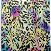 Colorful Leopard Print Shower Curtain, Bold Bathroom Decoration 