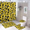 Colorful Leopard Shower Curtain for Bathroom with Unique Print - Eye-catching Shower Curtain Ideas for Home