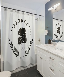 Colorful Magic Mushroom Shower Curtain
