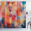 Colorful Mandala Flower Shower Curtain With Water Resistant Material For Easy Maintenance