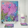 Colorful Mermaid Scales Shower Curtain For Unique Bathroom Decoration