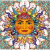 Colorful Mexican Talavera Sun Face Shower Curtain For Boho Bathroom By Allenjoy - Fiesta And Art Decoration