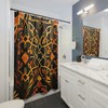 Colorful Moroccan Oasis Shower Curtain - Geometric Pattern - Full Print
