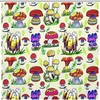 Colorful Mushroom Fungus Shower Curtain For Bathroom, Fabric Bath Decor