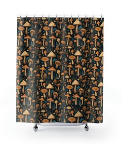 Colorful Mushroom Shower Curtain - A Fun Fungi Experience In Your Bathroom