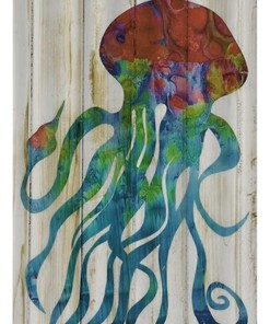 Colorful Octopus Art Shower Curtain - Underwater Creature Bathroom Decor