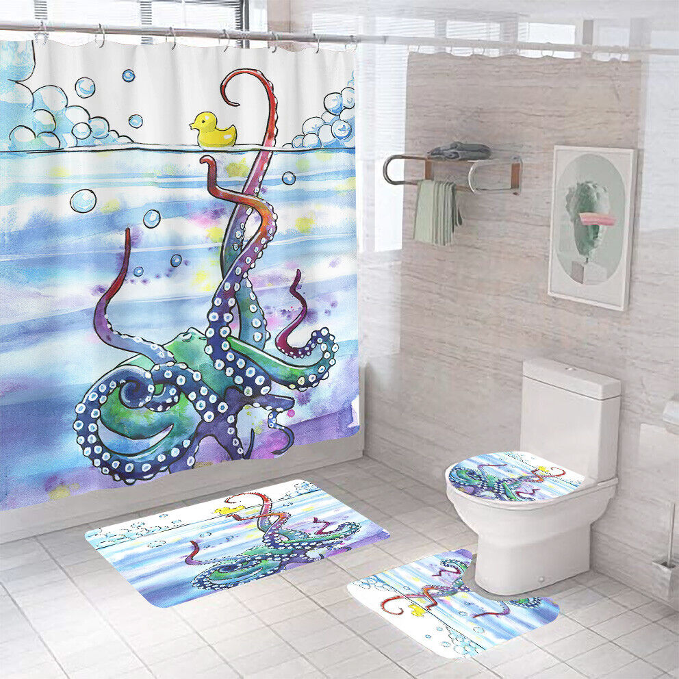 Colorful Octopus Art Shower Curtain to Add a Splash of Color.