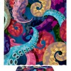 Colorful Octopus Print Shower Curtain Waterproof Fabric for a Vibrant Bathroom Decor