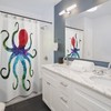 Colorful Octopus Sea Animals Coastal Shower Curtain for Bathroom