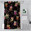 Colorful Owl On The Tree Soft Hotel Quality Shower Liner Cloth Shower Curtain