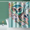 Colorful Owl Shower Stall Curtain for Your Home or Hotel Bathroom