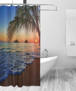 Colorful Pacific Sunrise At Lanikai Beach Hawaii Shower Curtain